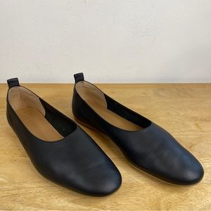 Everlane Day Glove Black Leather Ballet Flats Size 10